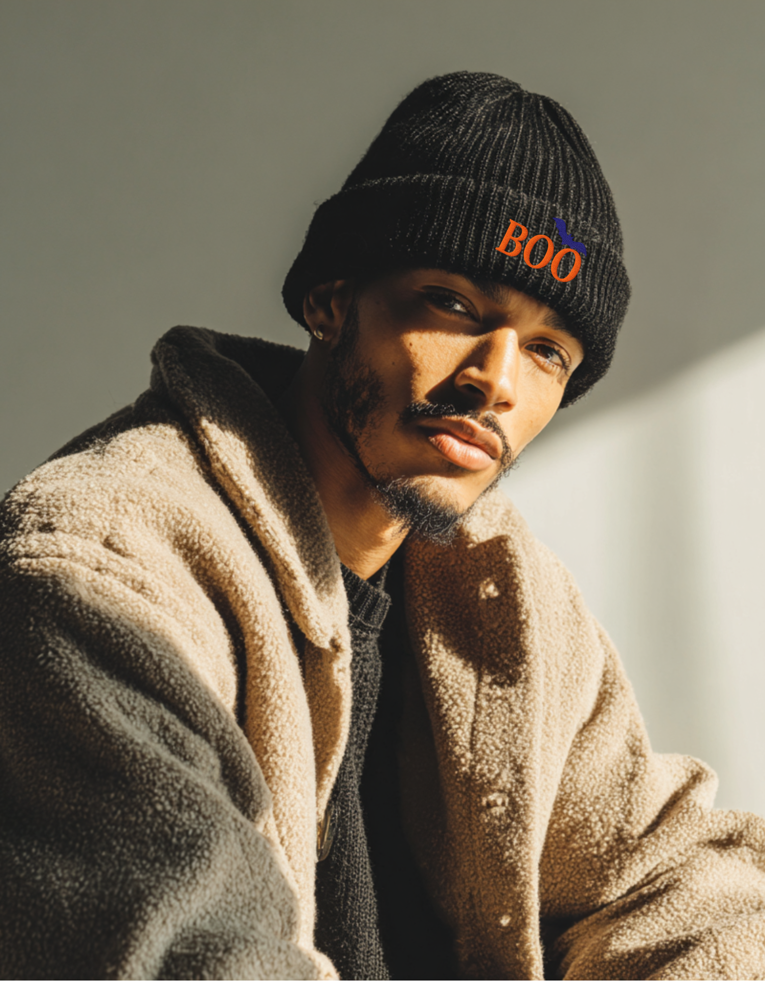 BOO! Embroidered Beanie