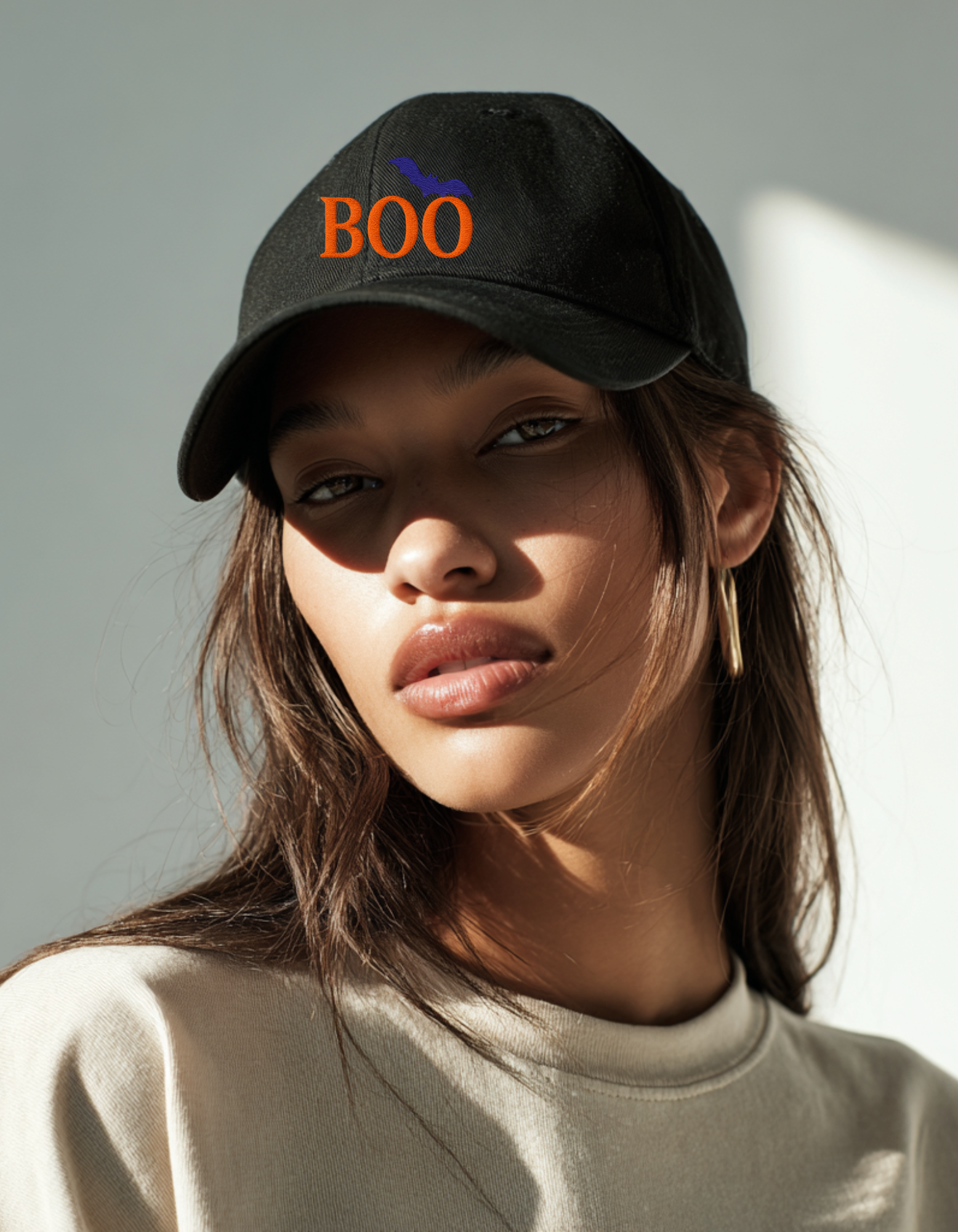 BOO! Embroidered Baseball Cap