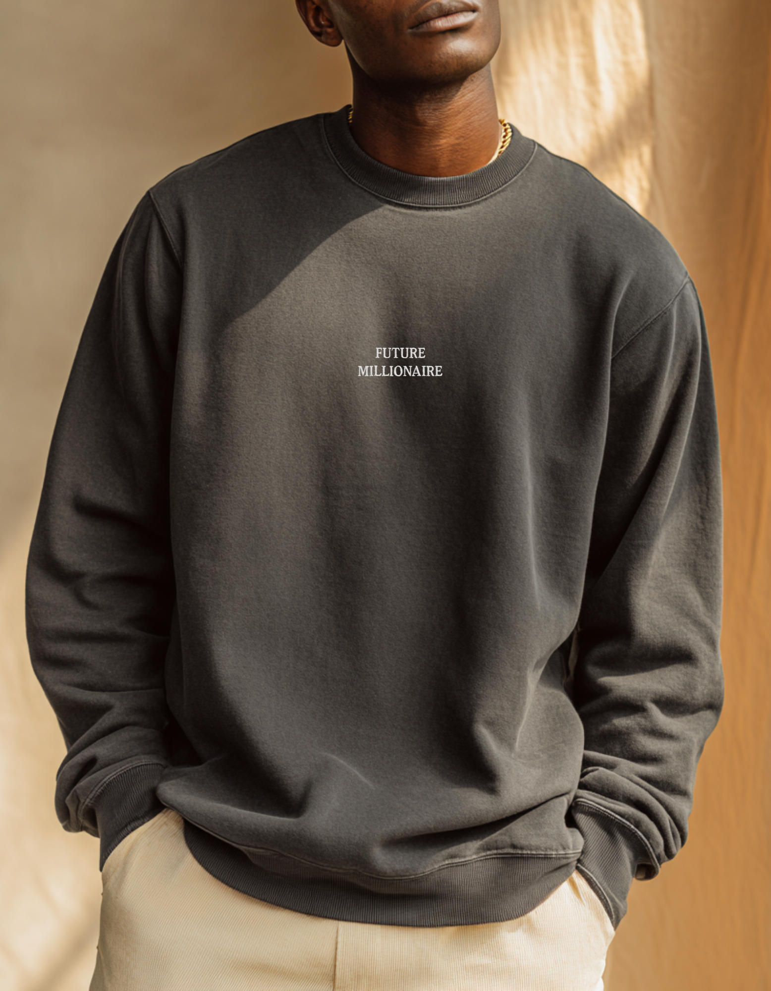 Future Millionaire Contrast Sweatshirt