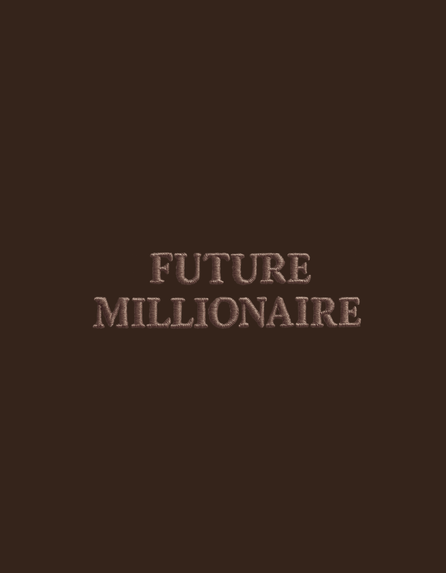 Future Millionaire Monochrome Sweatshirt