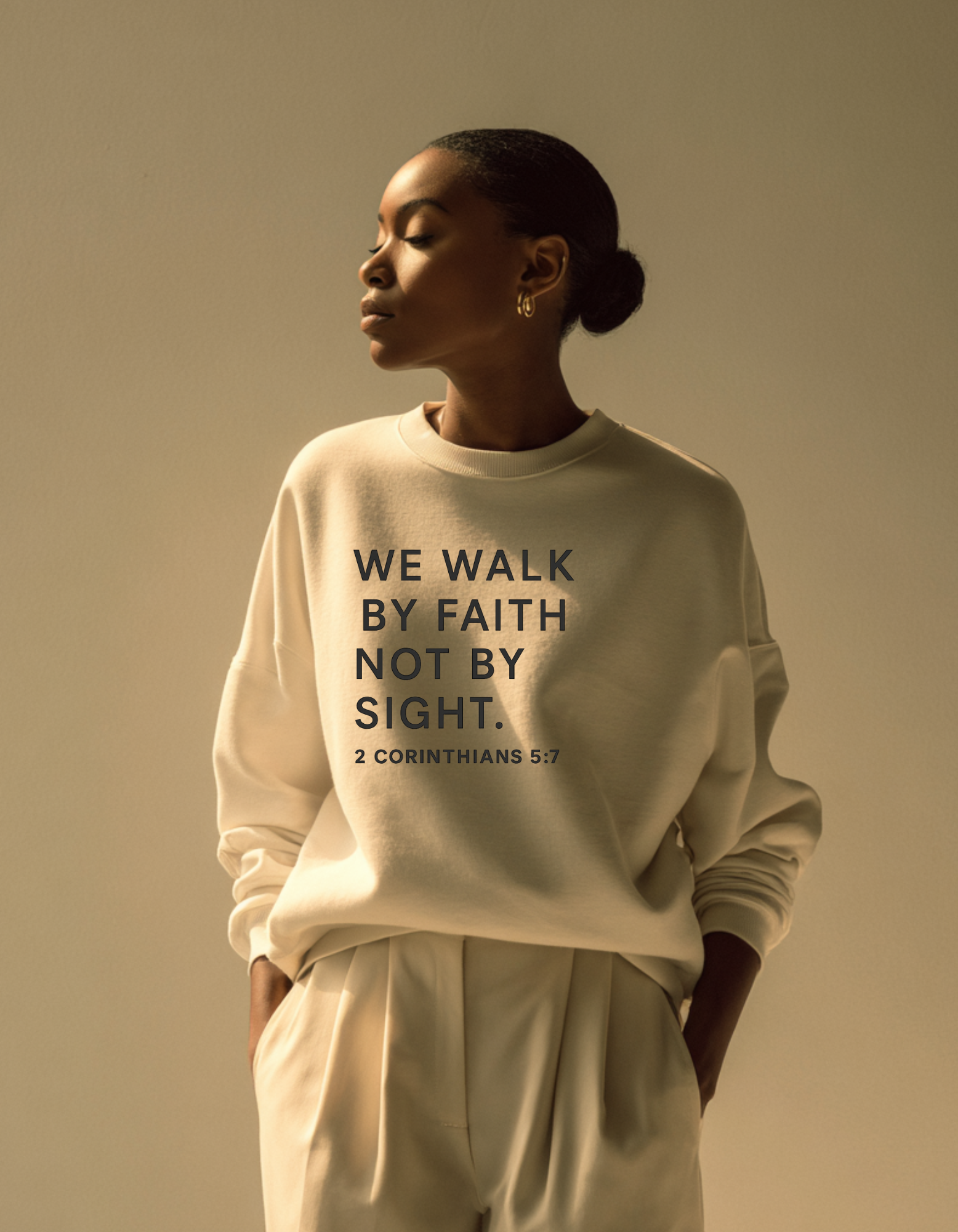 We Walk By Faith Unisex Christian Sweatshirt