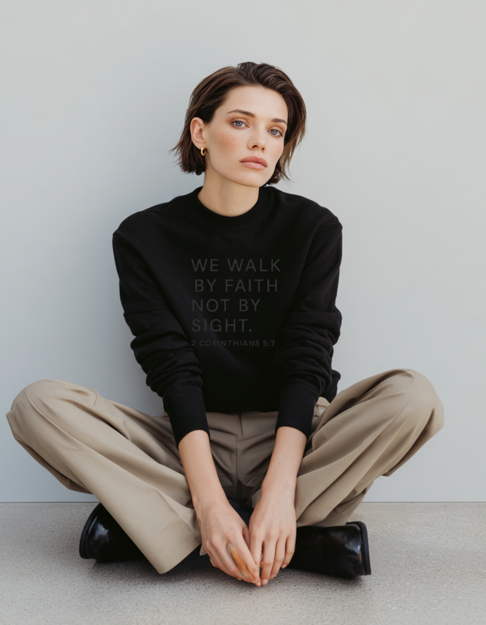 We Walk By Faith Unisex Christian Sweatshirt